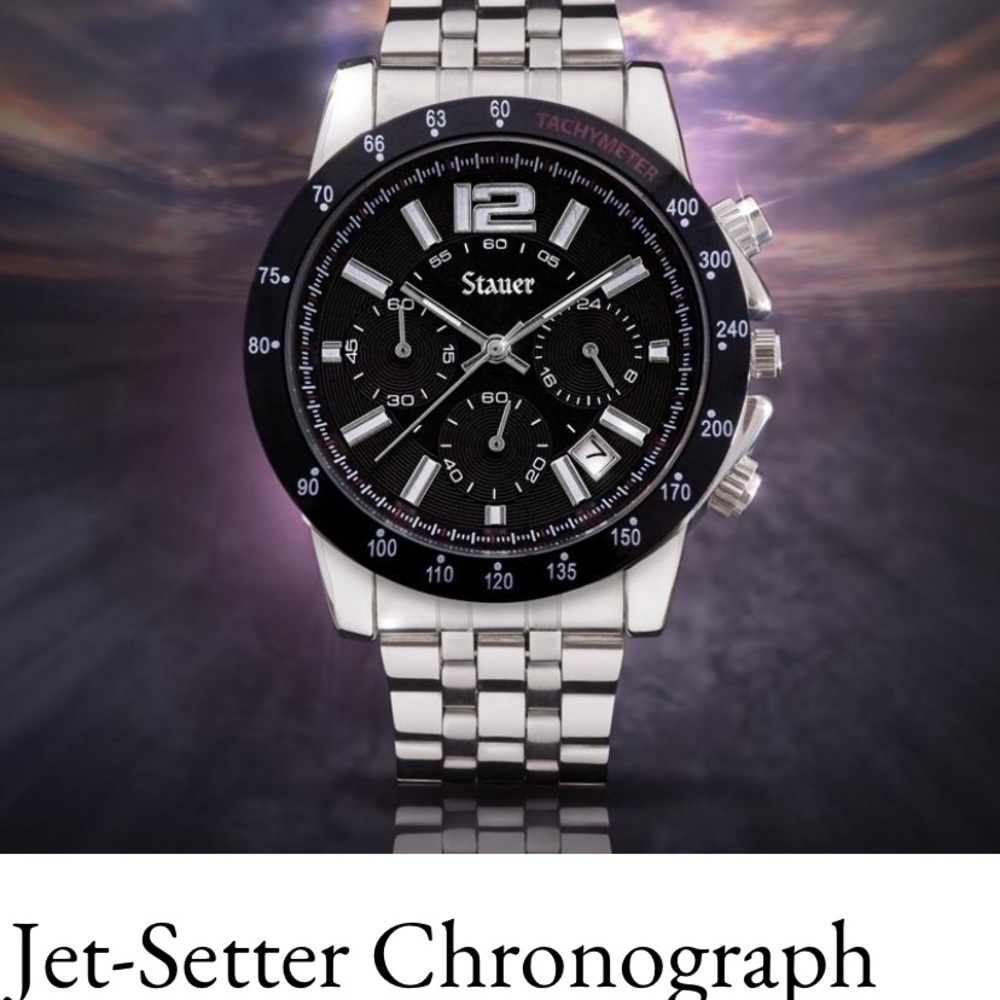 Stauer Jet-Setter Chronograph Watch NEW